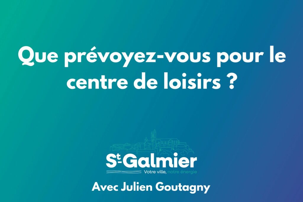 Que prévoyez-vous pour le centre de loisirs ? question 10